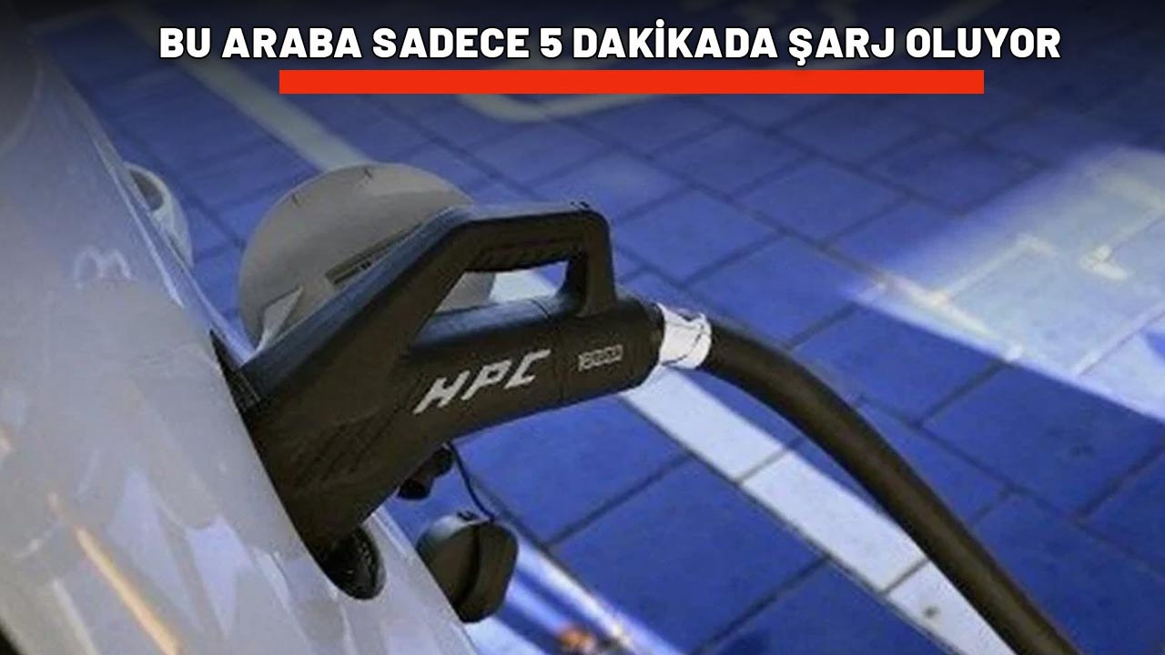 DUYAN KULAKLARINA İNANAMIYOR: Bu araba sadece 5 dakikada şarj oluyor!