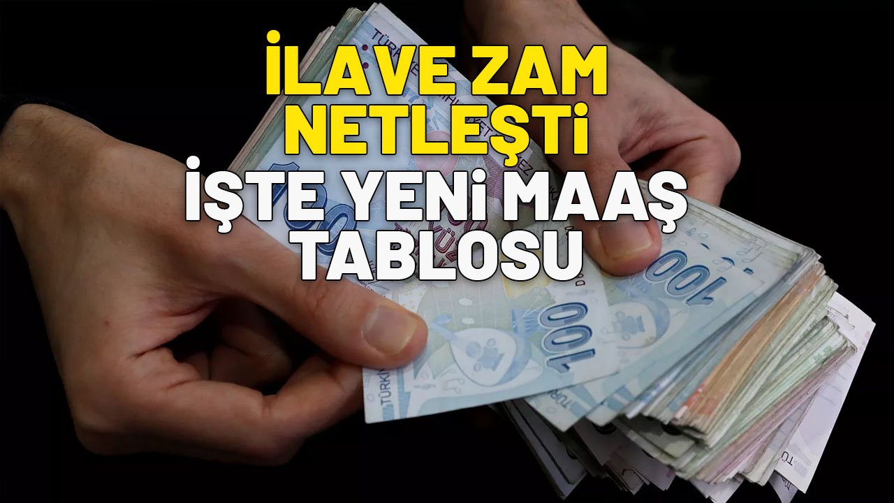 EMEKLİYE İLAVE ZAM KESİNLEŞTİ | İşte yeni maaş tablosu