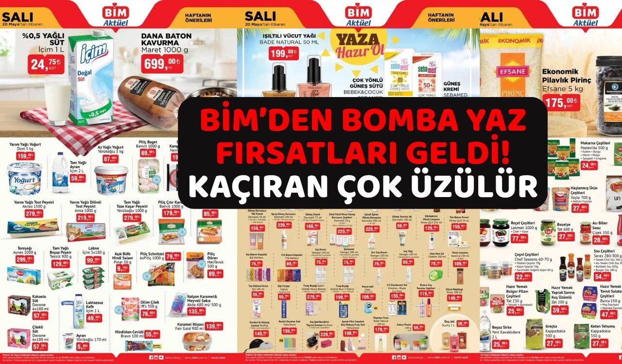 BİM YAZA MERHABA DEDİ: Güneş kremlerinde dev indirim BİM'den. BİM 20 Mayıs indirim kataloğu duyuruldu!