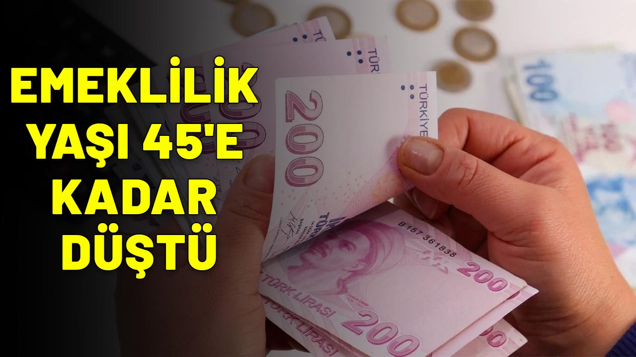 EMEKLİLİK YAŞI 45'E KADAR DÜŞTÜ: 3960 gün prim günüyle bile erken emekli olabilirsiniz!