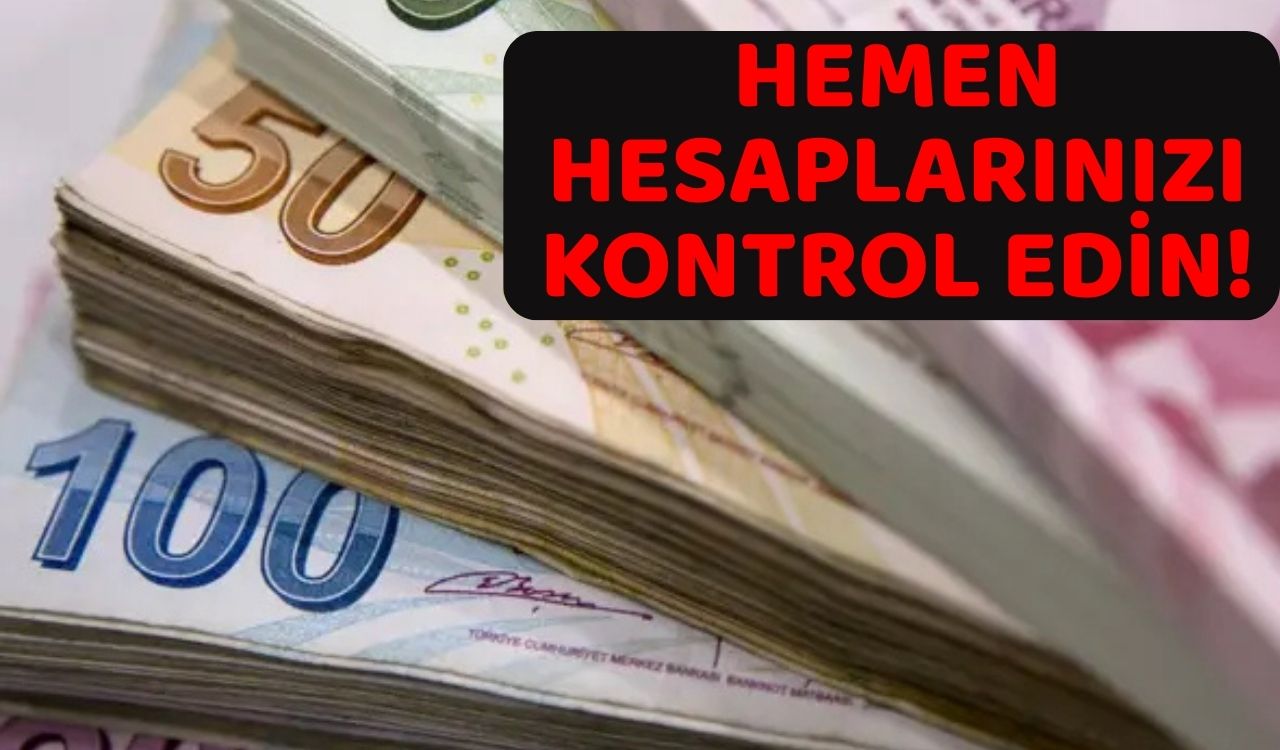 HEMEN HESAPLARINIZI KONTROL EDİN: 1 milyar 227 milyon lira hesaplara aktarıldı!