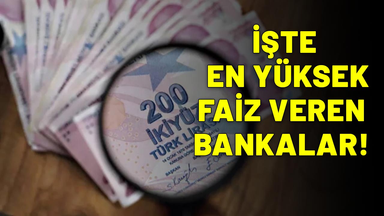 1 MİLYON TL'NİN AYLIK GETİRİSİ BELLİ OLDU: İşte en yüksek faiz veren bankalar