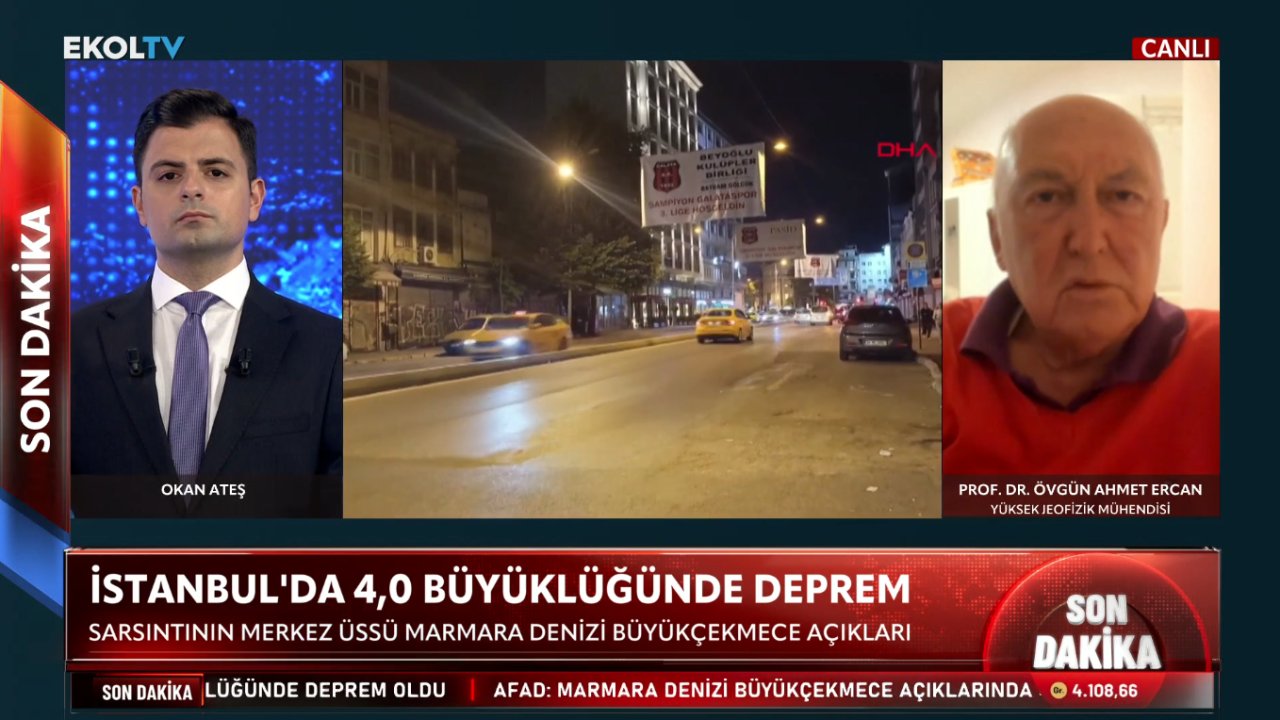 Prof. Dr. Övgün Ahmet Ercan Ekol TV’de açıkladı: İşte İstanbul depremi için öngördüğü tarih