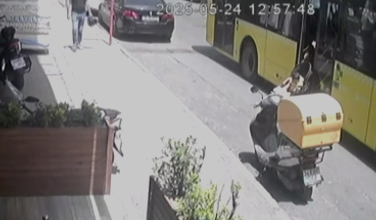 İETT şoförünün hızı faciaya sebep oluyordu! Küçük çocuk arabadan düştü...