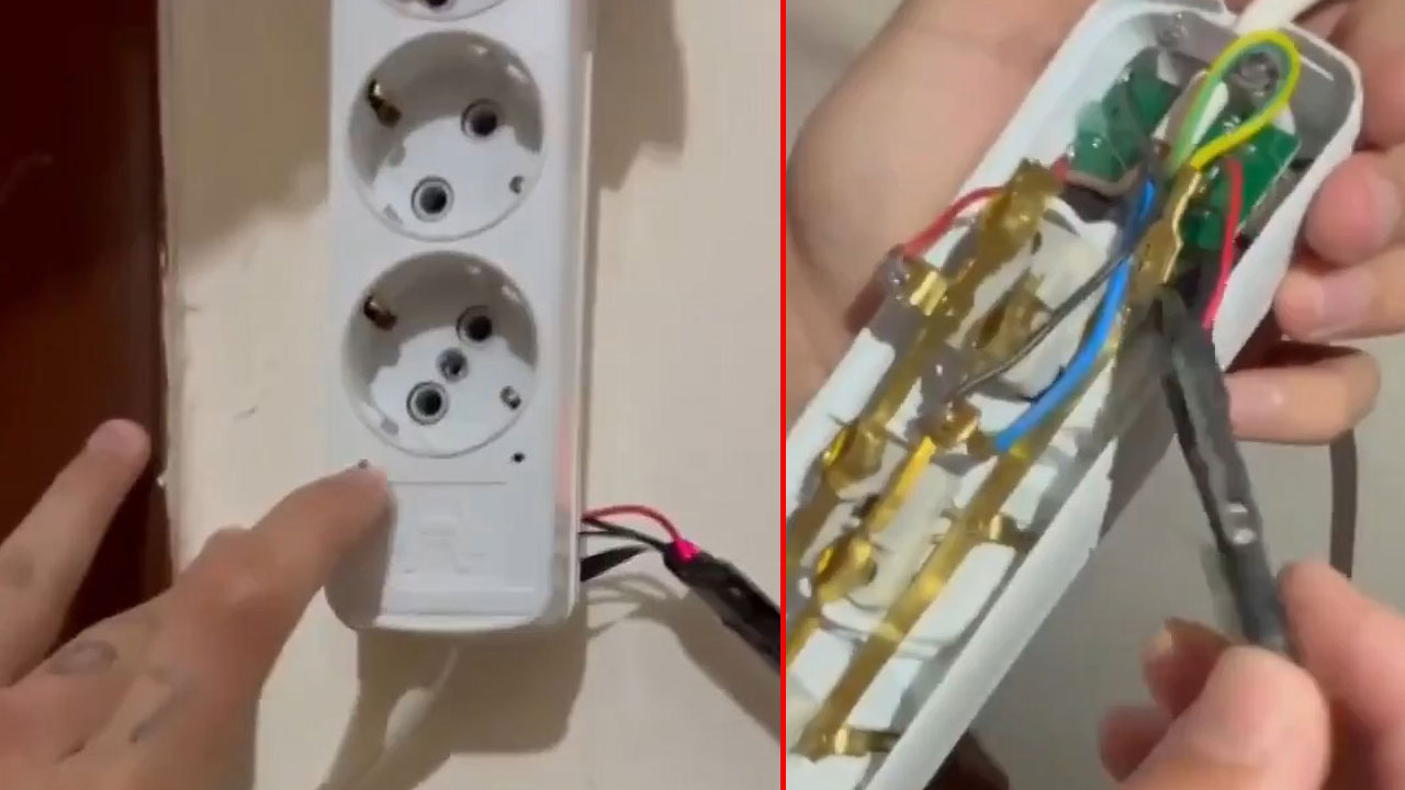 Günlük kiralık evde skandal! Üçlü prizin içerisine gizli kamera yerleştirmişler