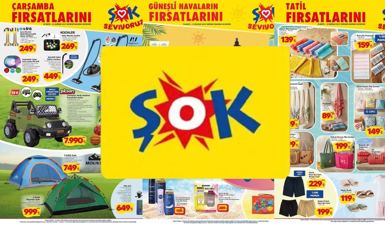 ŞOK'A BUHARLI TEMİZLİK MAKİNESİ VE GÜNEŞ KREMİ İNDİRİMİYLE GELİYOR: ŞOK 28 Mayıs indirim kataloğunu duyurdu!