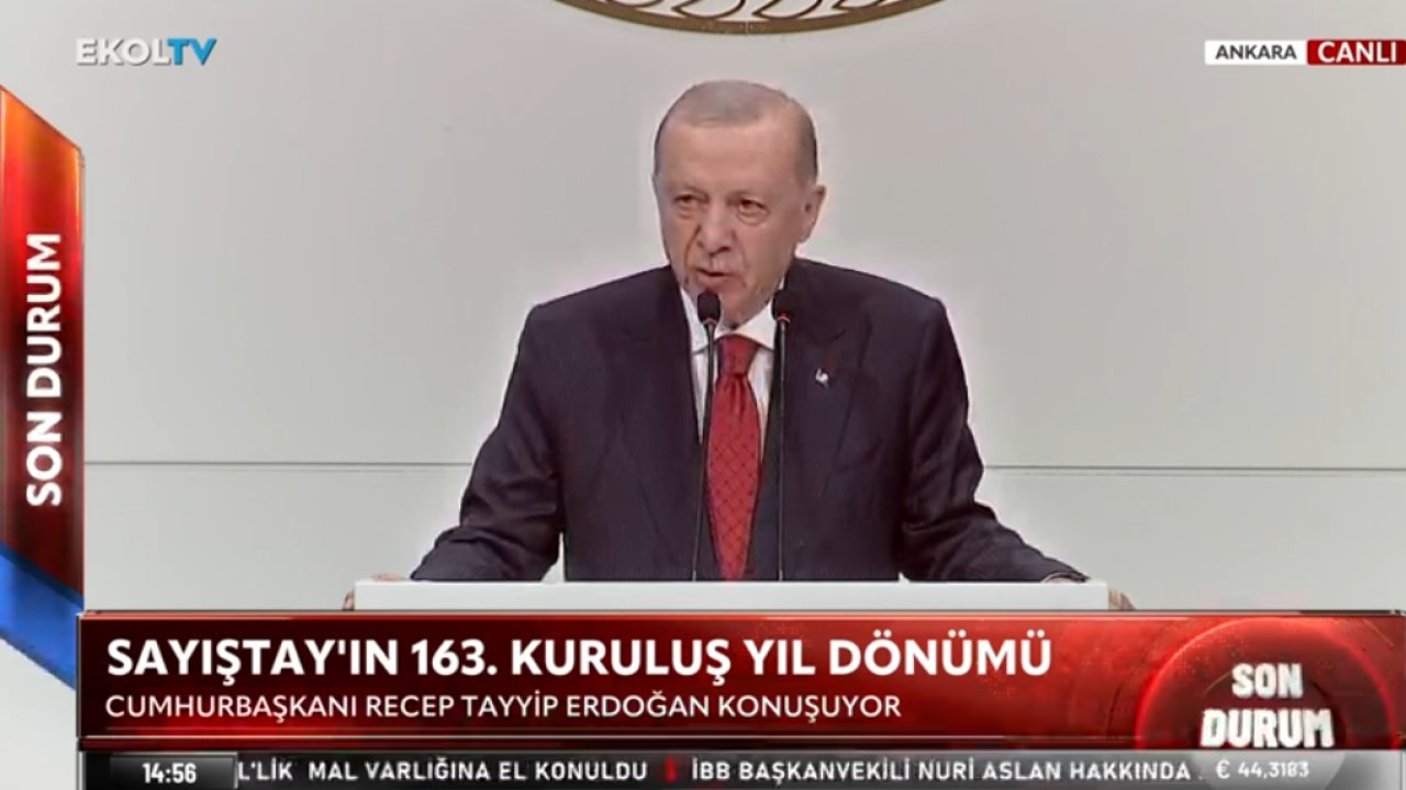 Cumhurbaşkanı Erdoğan, Sayıştay'ın 163. Yıldönümü'nde konuştu: Türkiye bir hukuk devletidir