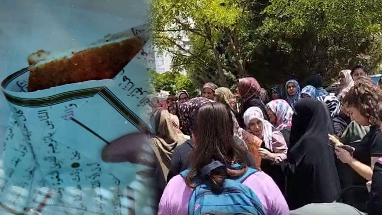 Kur'an-ı Kerim sayfalarını tost kağıdı yaptılar! İlkokul kantininde skandal görüntüler