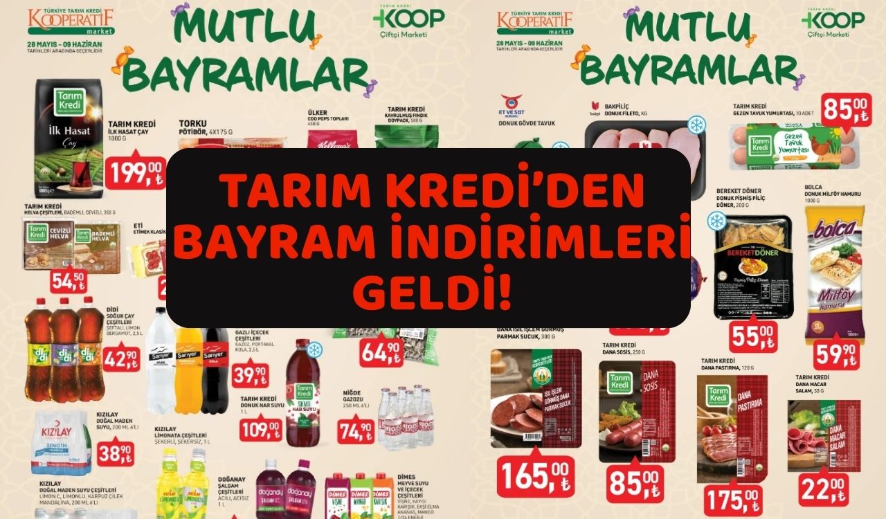 TARIM KREDİ'DEN KURBAN BAYRAMI'NA ÖZEL DEV İNDİRİMLER: 28 Mayıs-9 Haziran indirim kataloğunda yok yok!