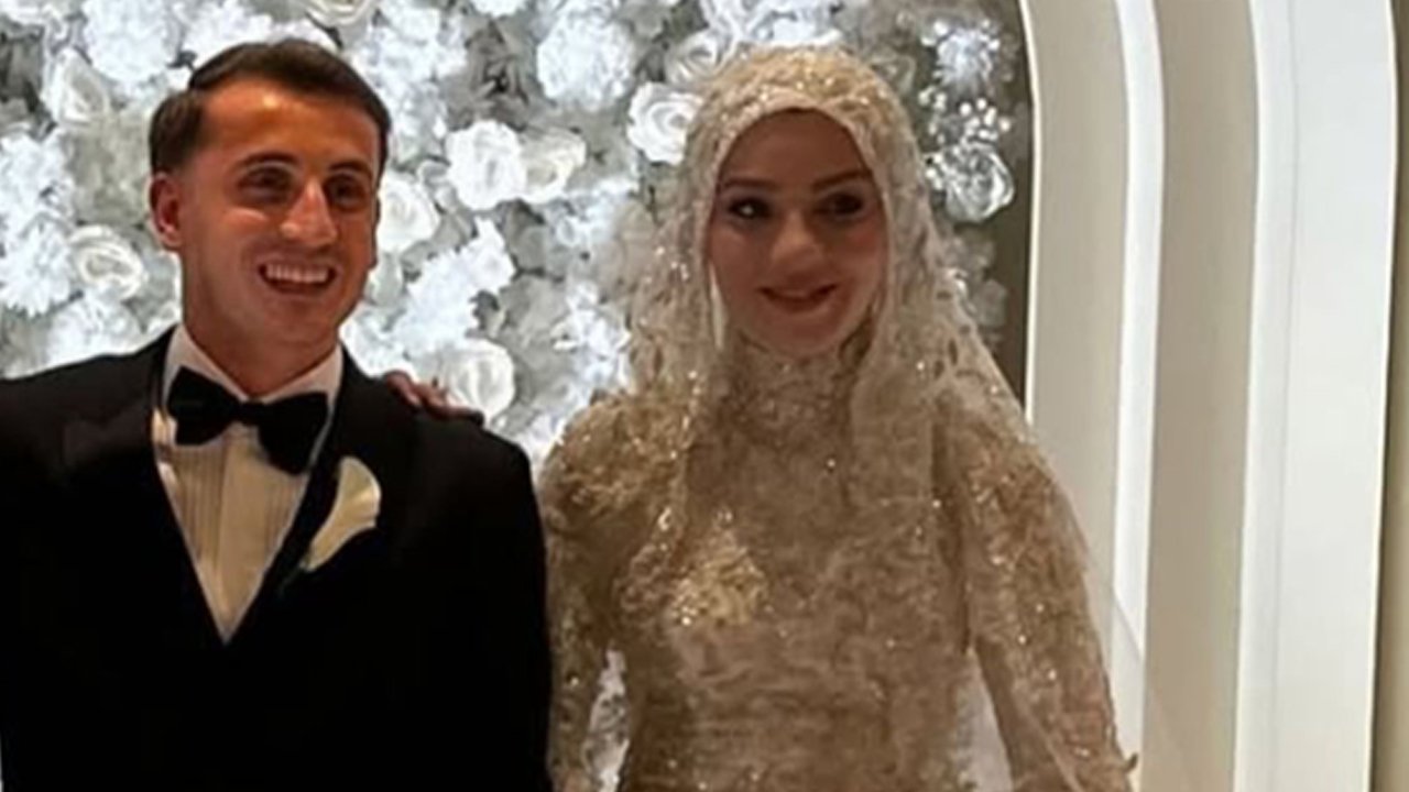Düğünden ilk kare! Kerem Aktürkoğlu dünyaevine girdi