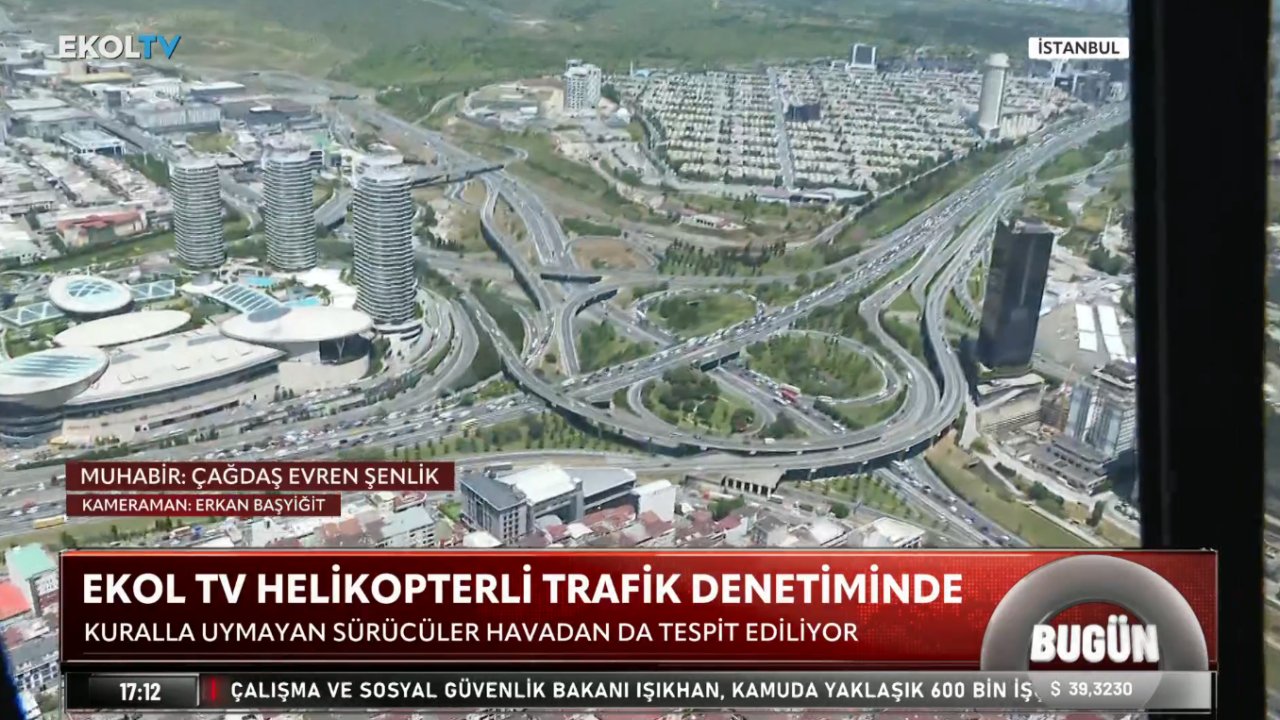 Ekol TV helikopterli trafik denetiminde: O sürücüler havadan tespit ediliyor