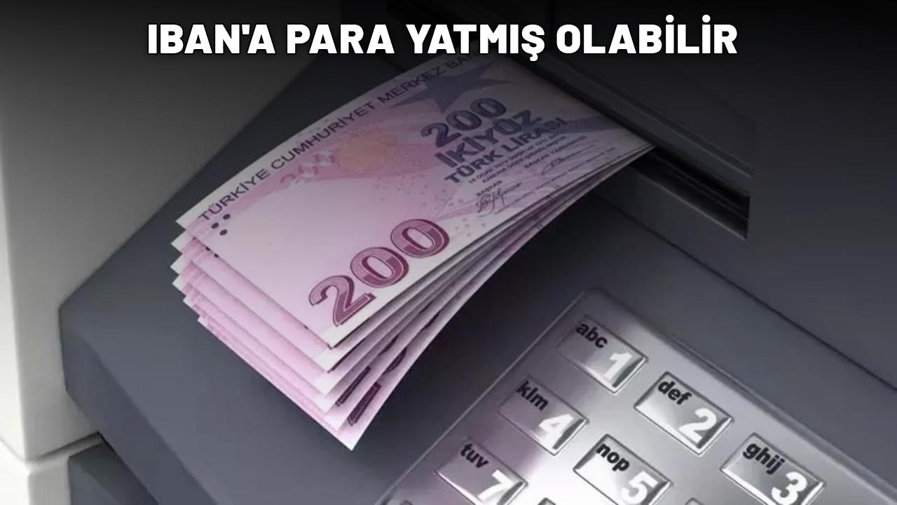 IBAN'A PARA YATMIŞ OLABİLİR: Hemen hesapları kontrol edin!