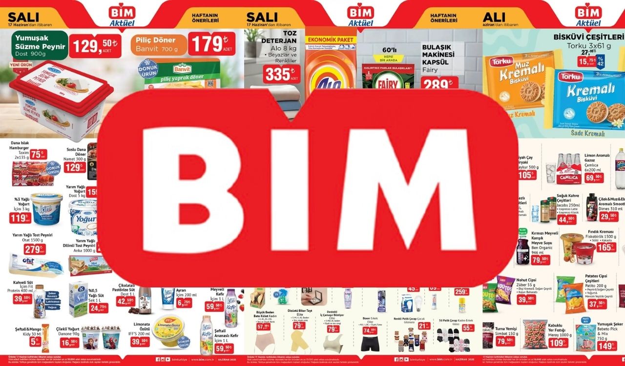 BİM TEMEL GIDADA BÜYÜK İNDİRİME GİTTİ: BİM 17 Haziran 2025 indirim kataloğunu duyurdu!