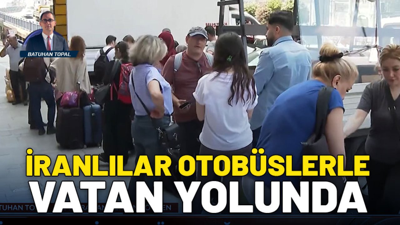Savaş uçuşları durdurdu ama onlar vazgeçmedi! İranlılar otobüslerle vatan yolunda