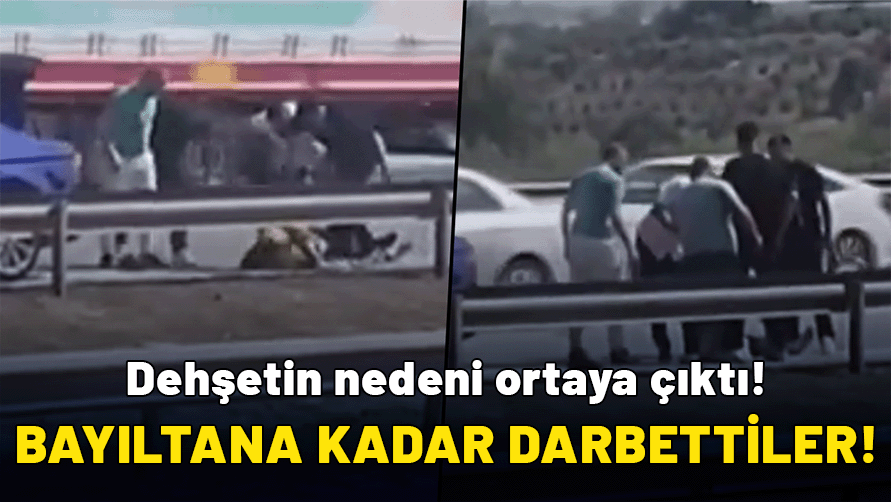 Otoyolda bayıltana kadar darbettiler: Dehşetin nedeni ortaya çıktı!