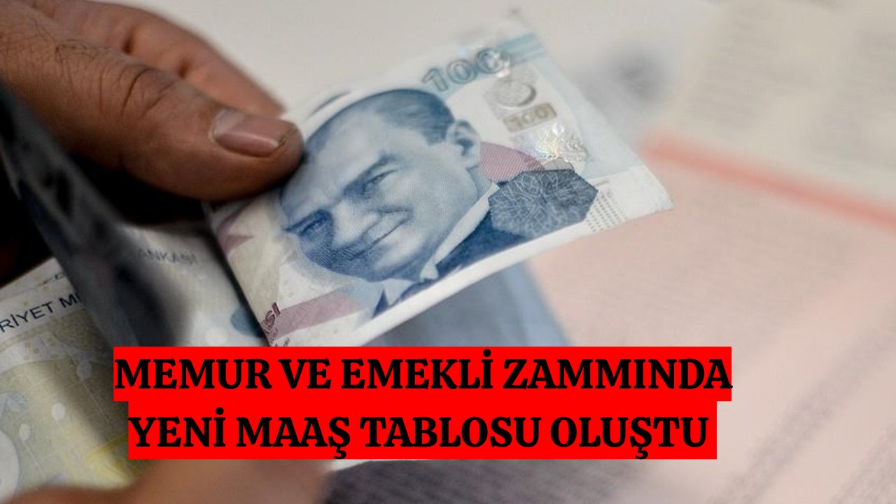 Yeni maaşlar yolda: Memur ve emekli zammında yeni maaş tablosu oluştu!