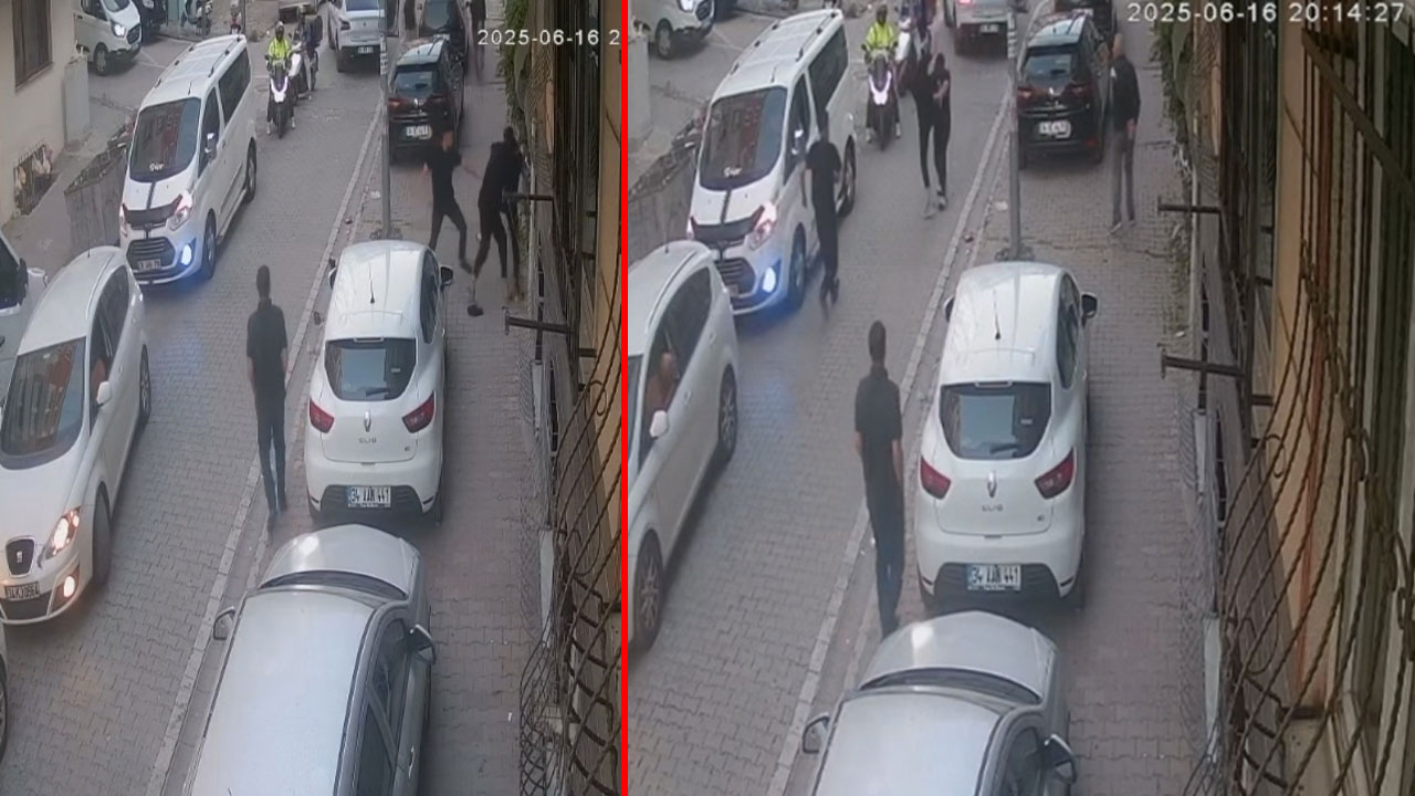 Yol verme kavgasını ayırmaya çalışırken canından oluyordu! Dehşet veren anlar kamerada