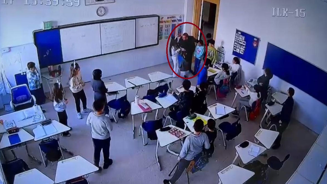 Öğretmenden öğrenciye sınıf ortasında şiddet iddiası: Güvenlik kamerasına yansıdı
