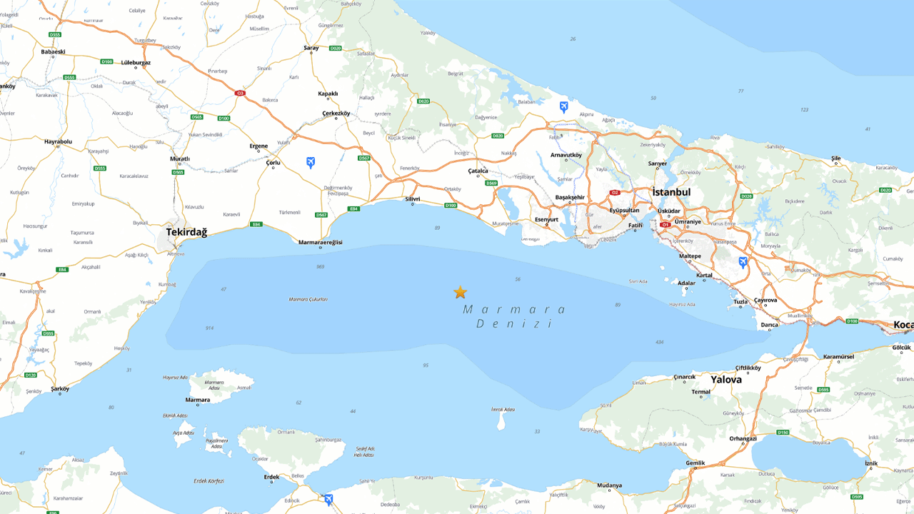 Büyükçekmece açıklarında deprem: AFAD büyüklüğünü açıkladı