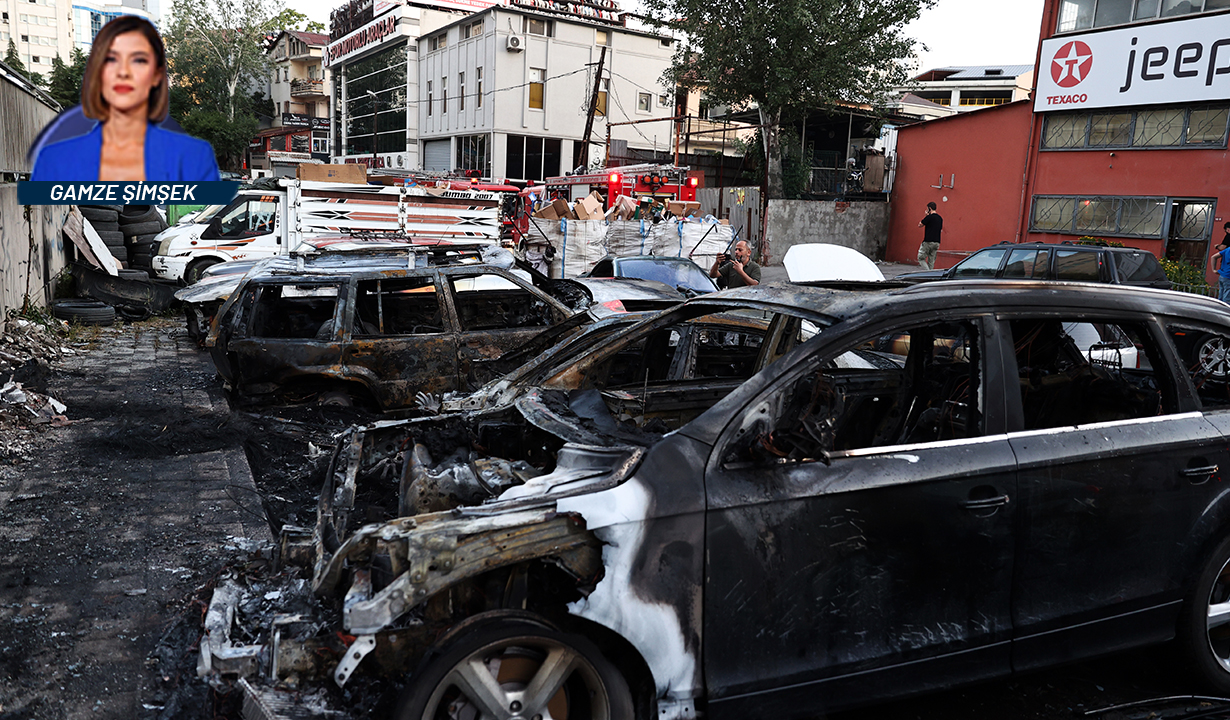 Çok sayıda araç kül oldu! Ataşehir'de korkutan yangın!