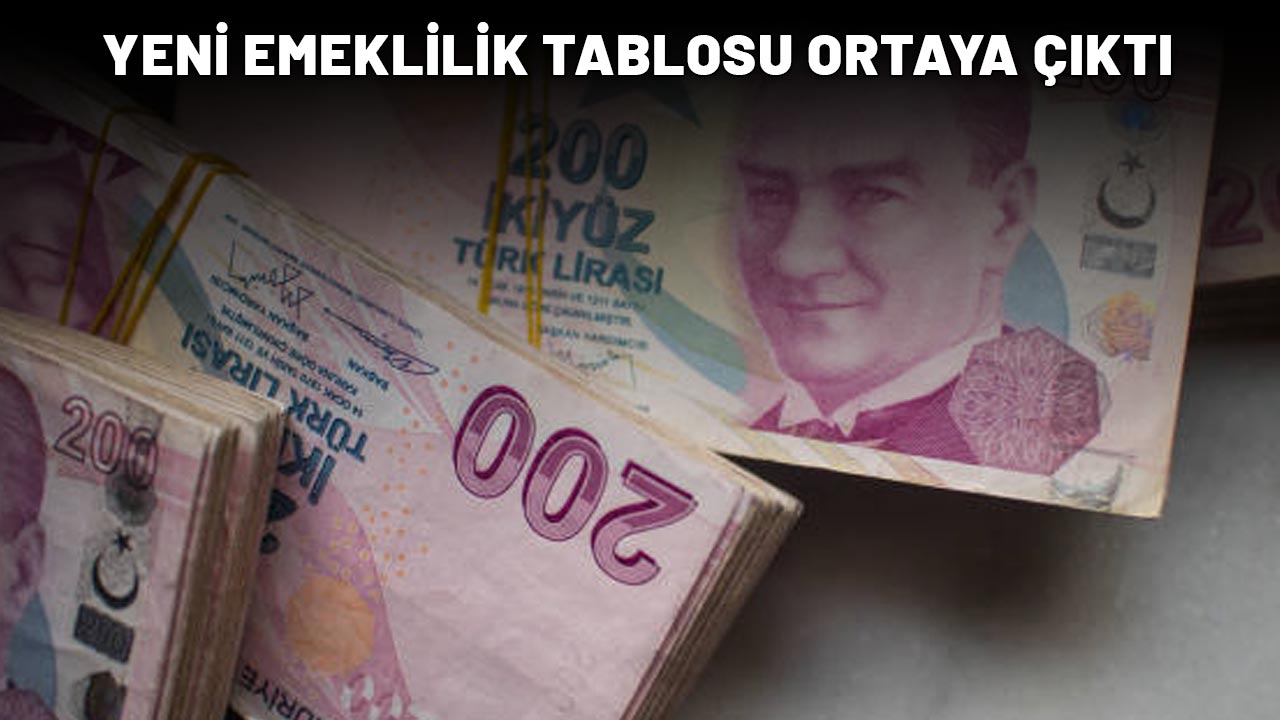 YENİ EMEKLİLİK TABLOSU ORTAYA ÇIKTI: 7.200 günle erken emeklilik!