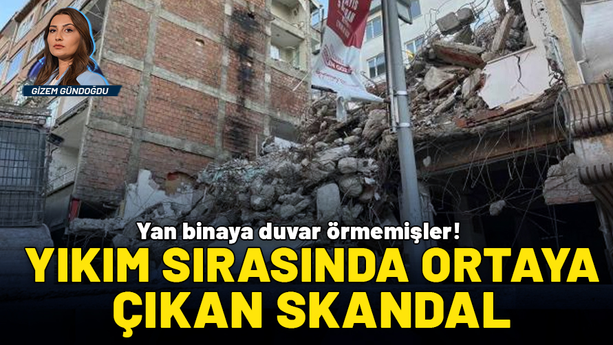 Güngören'de kentsel dönüşüm faciası! Yan binanın duvarları yokmuş meğer...