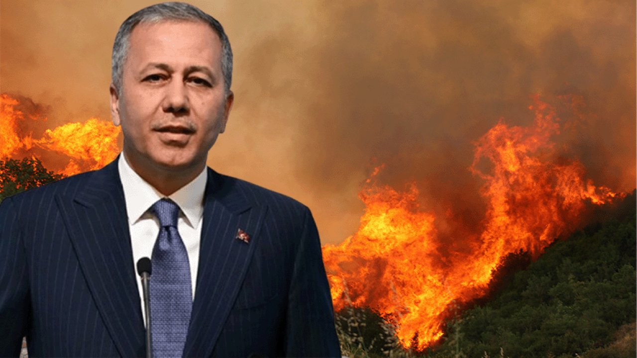 Bakan Yerlikaya açıkladı: Orman yangınları hakkında 10 şüpheli tutuklandı