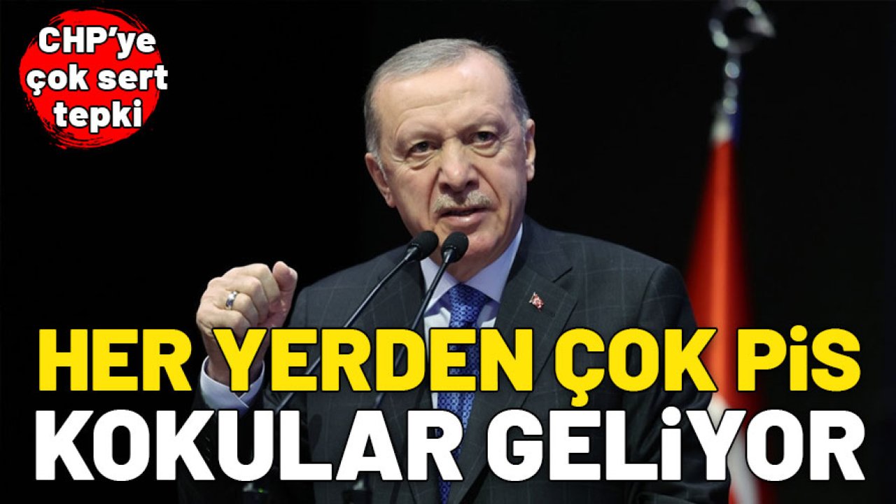 Cumhurbaşkanı Erdoğan: İstanbul'un hali ortada, her yerden çok pis kokular geliyor
