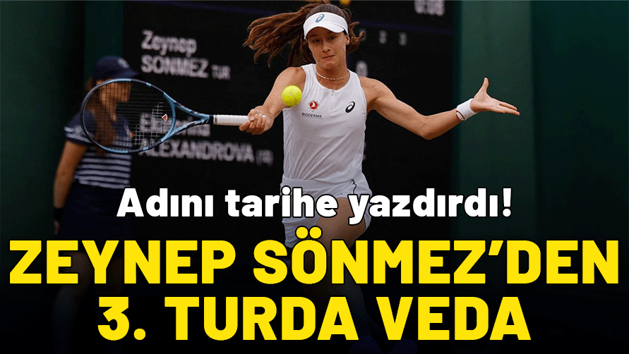 Zeynep Sönmez, Wimbledon Tenis Turnuvası'na veda etti
