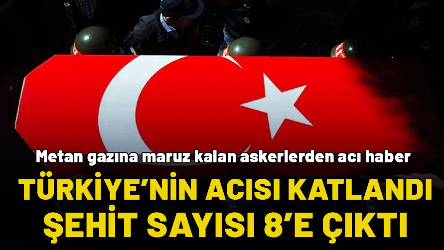 MSB acı haberi duyurdu: Metan gazına maruz kalan 8 asker şehit oldu