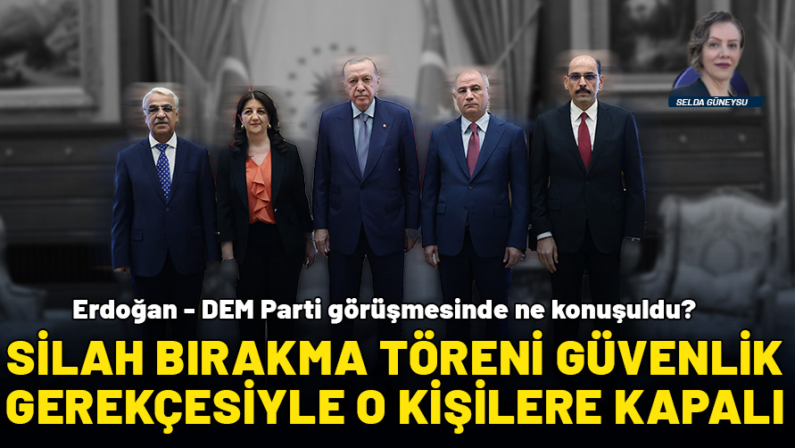 Silah bırakma töreni güvenlik gerekçesiyle o kişilere kapalı!