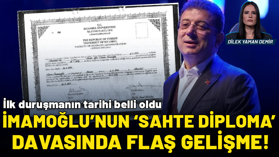 İmamoğlu'nun 'sahte diploma' davası 11 Eylül'de!
