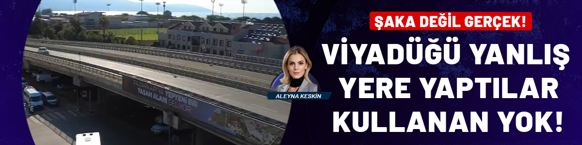 Şaka değil gerçek! Viyadüğü yanlış yere yaptılar kimse kullanmıyor...