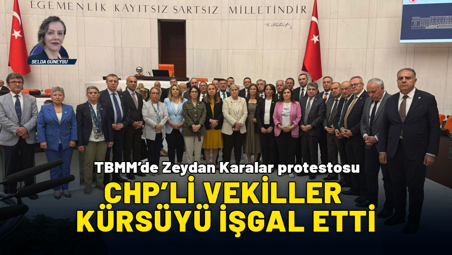 CHP'li vekillerden TBMM'de kürsü işgali!