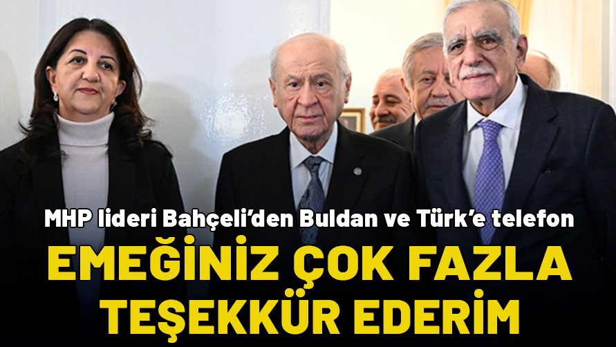 Devlet Bahçeli'den İmralı Heyeti'ne teşekkür telefonu!