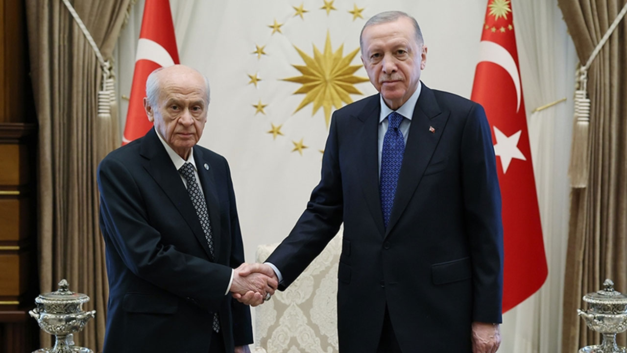 Cumhurbaşkanı Erdoğan Bahçeli ile görüştü: Gündem 'Terörsüz Türkiye'