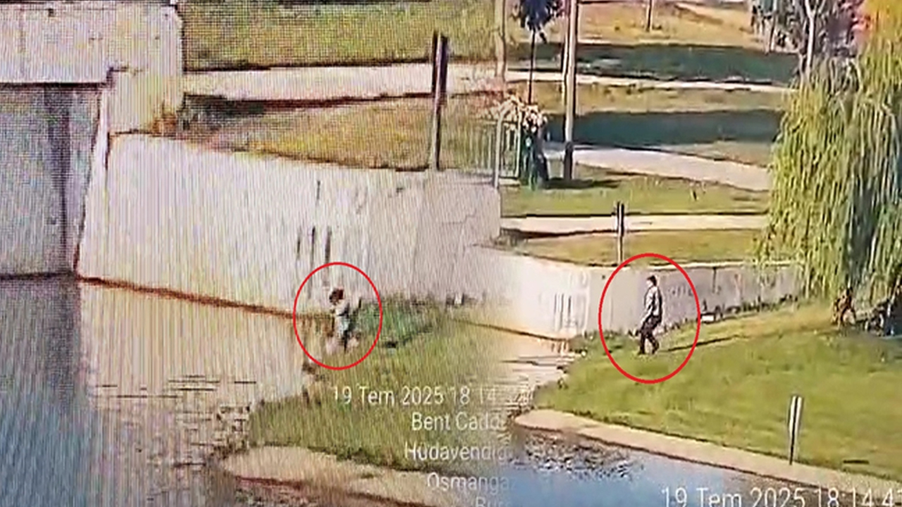 Güvenlik görevlisi çaya düşen bebeği böyle kurtardı!