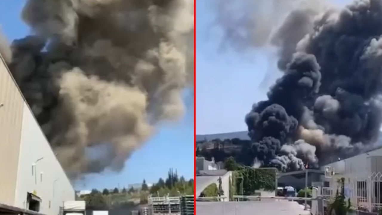 Bursa'da otomobil fabrikasında yangın: Müdahale sürüyor!