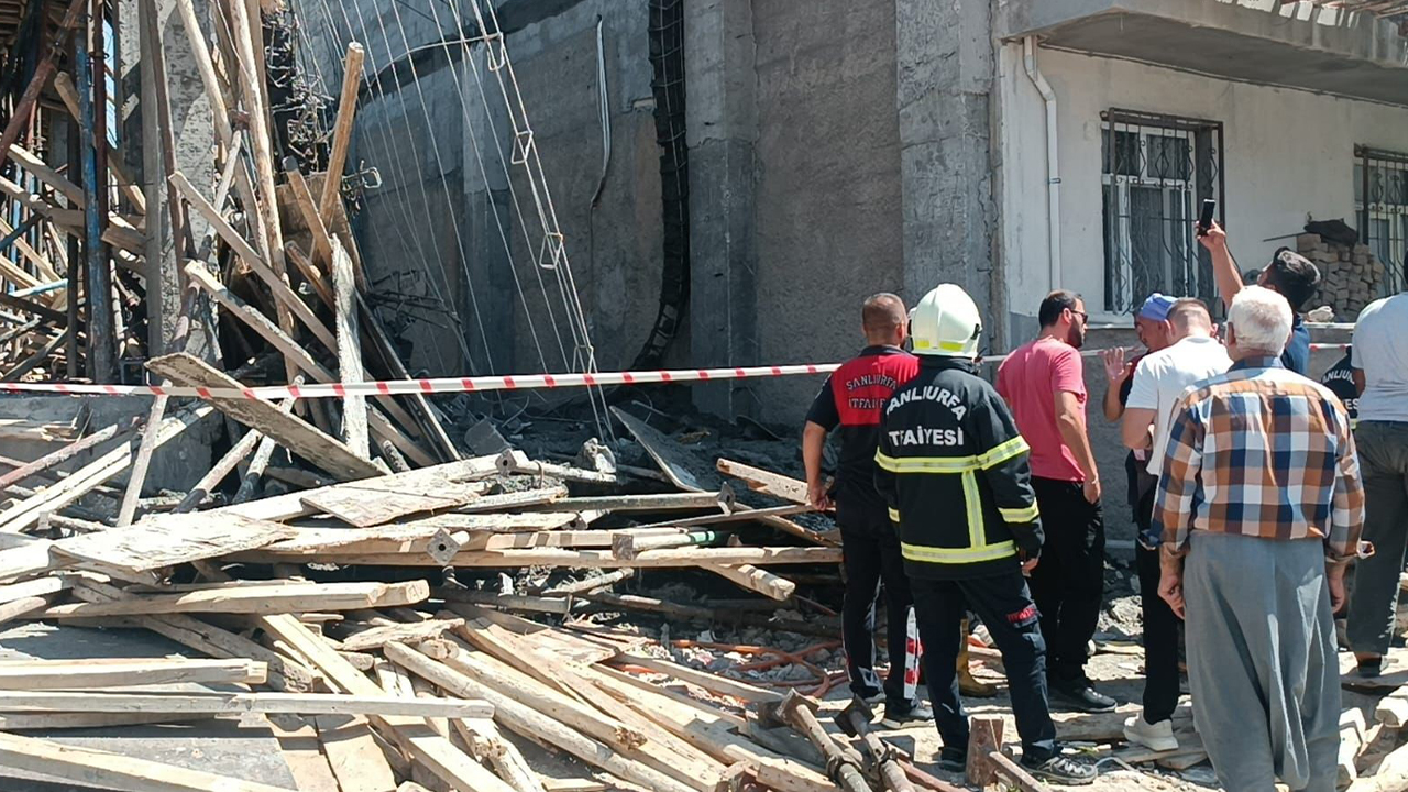 Şanlıurfa'da inşaat göçüğü! 7 işçi hastaneye kaldırıldı