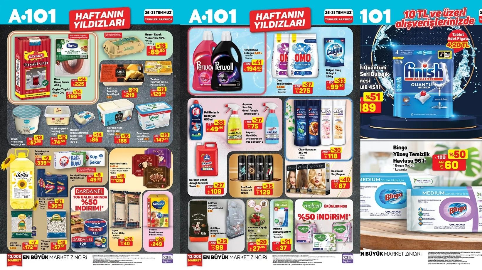 A101'E SİYAH ÇAY, SUCUK VE DETERJAN GELİYOR: A101 25-31 Temmuz aktüel kataloğu yayınlandı!