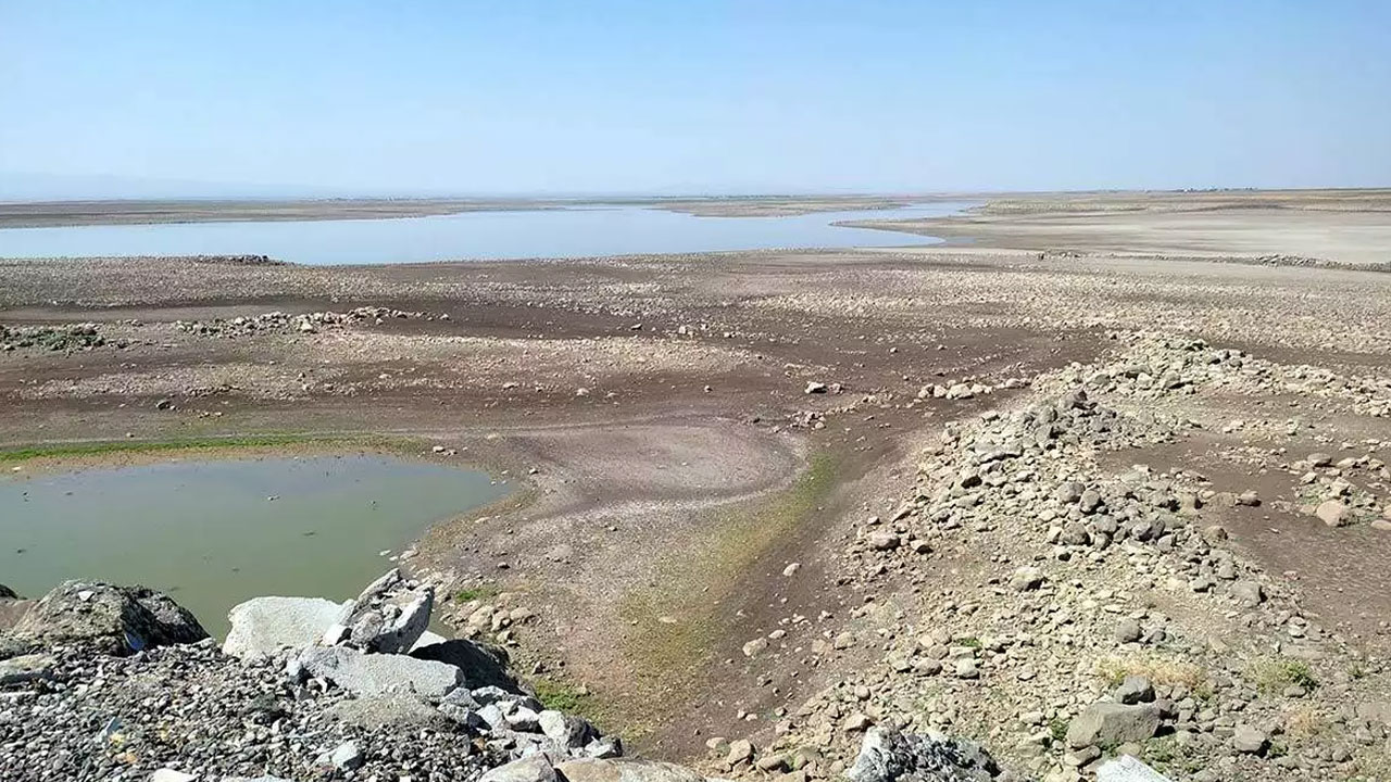 Devegeçidi Barajı'nda su seviyesi alarm veriyor: Kıyı şeridi 100 metre çekildi!