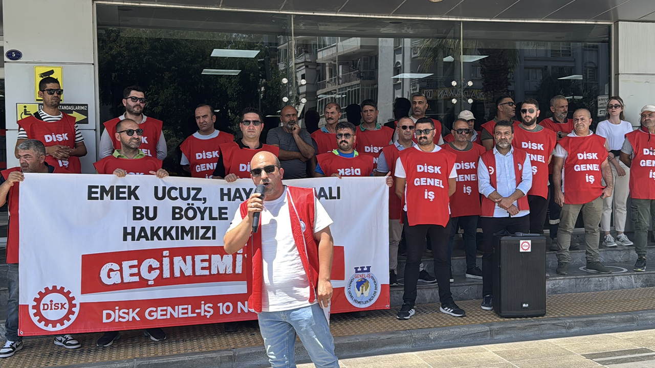Karşıyaka Belediyesi işçilerinden maaş eylemi: Geçinemiyoruz