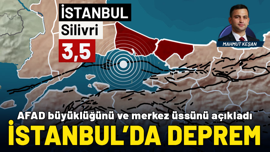 İstanbul'da deprem! AFAD büyüklüğünü açıkladı