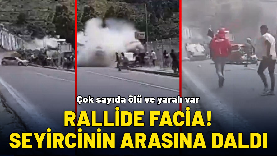 Otomobil seyircilerin arasına girdi! Ralli yarışında facia yaşandı: 2 kişi yaşamını yitirdi, 18 kişi yaralı