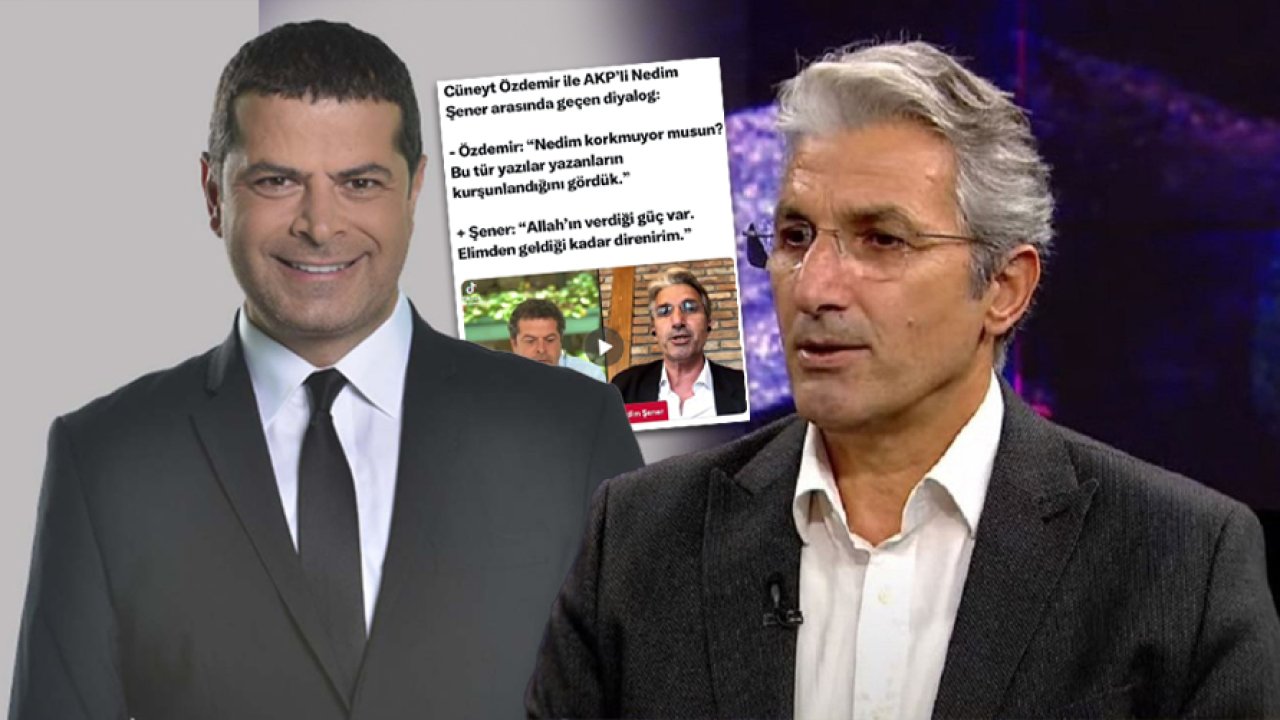 Üç yıl önceki röportaj ile dezenformasyon: Cüneyt Özdemir ve Nedim Şener'den sert tepki!