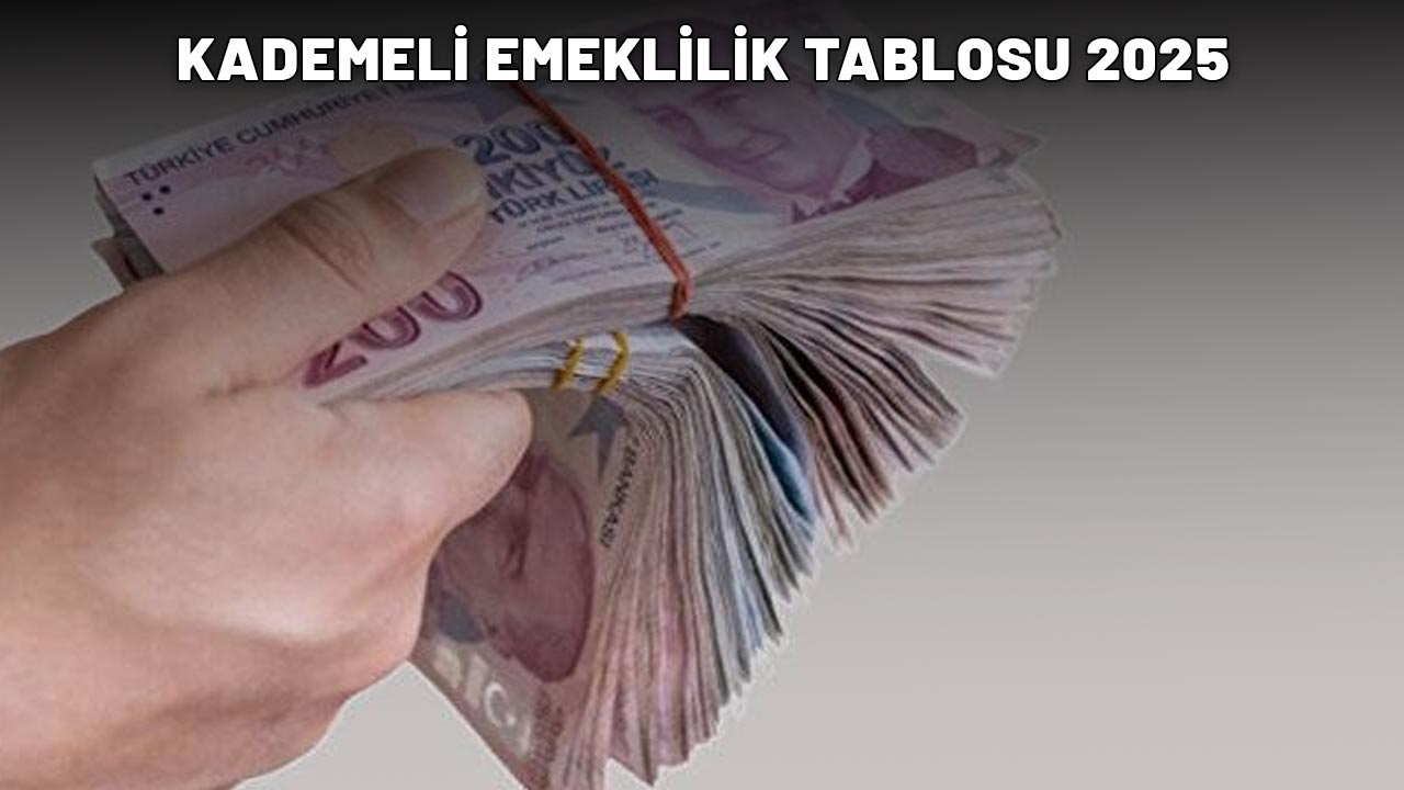 KADEMELİ EMEKLİLİK TABLOSU 2025: Kademeli emeklilikte son durum ne?  2000 ve 2008 arası kademeli emeklilik ne zaman çıkacak?
