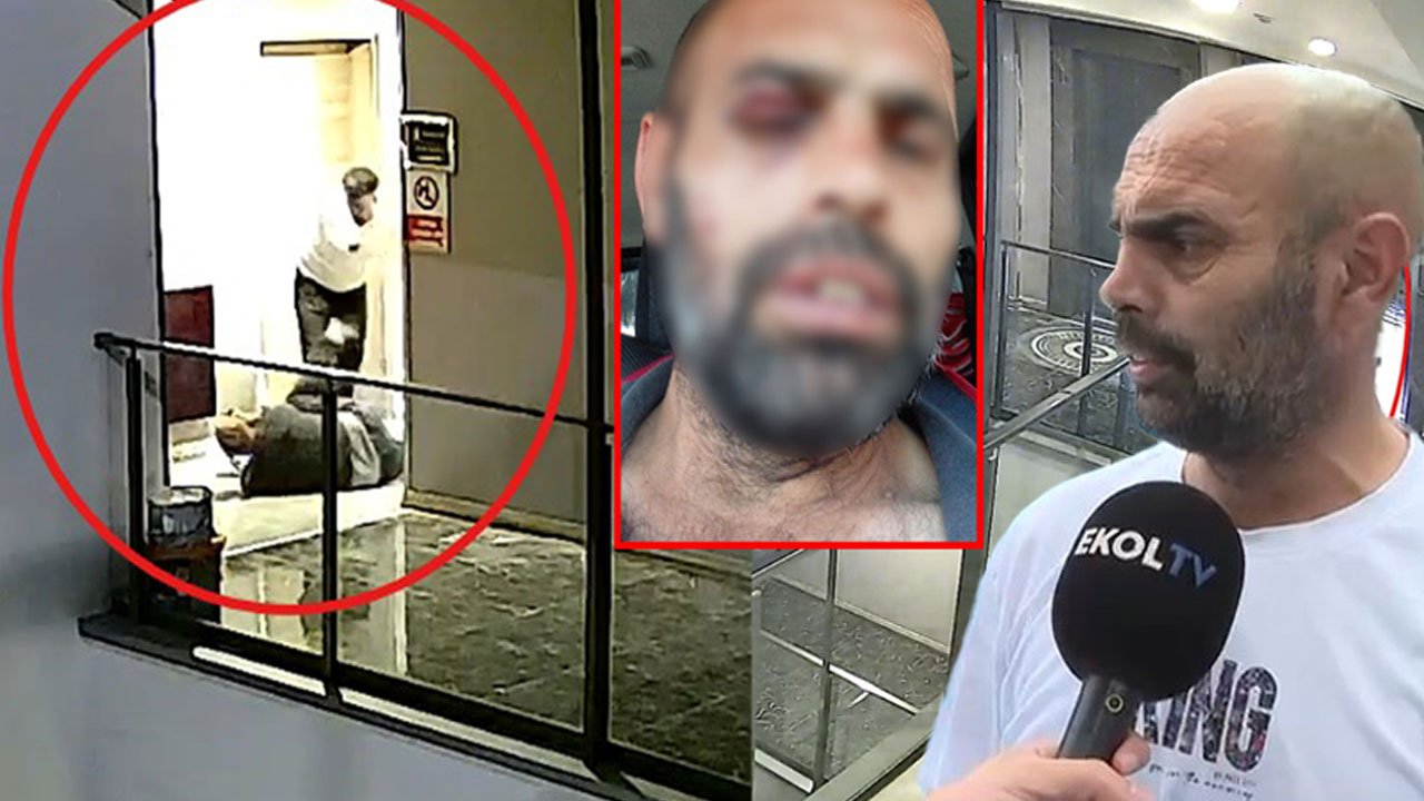 Dakikalarca darp edilmişti! O güvenlik görevlisi Ekol TV'ye konuştu: Bana kafa atmaya başladı