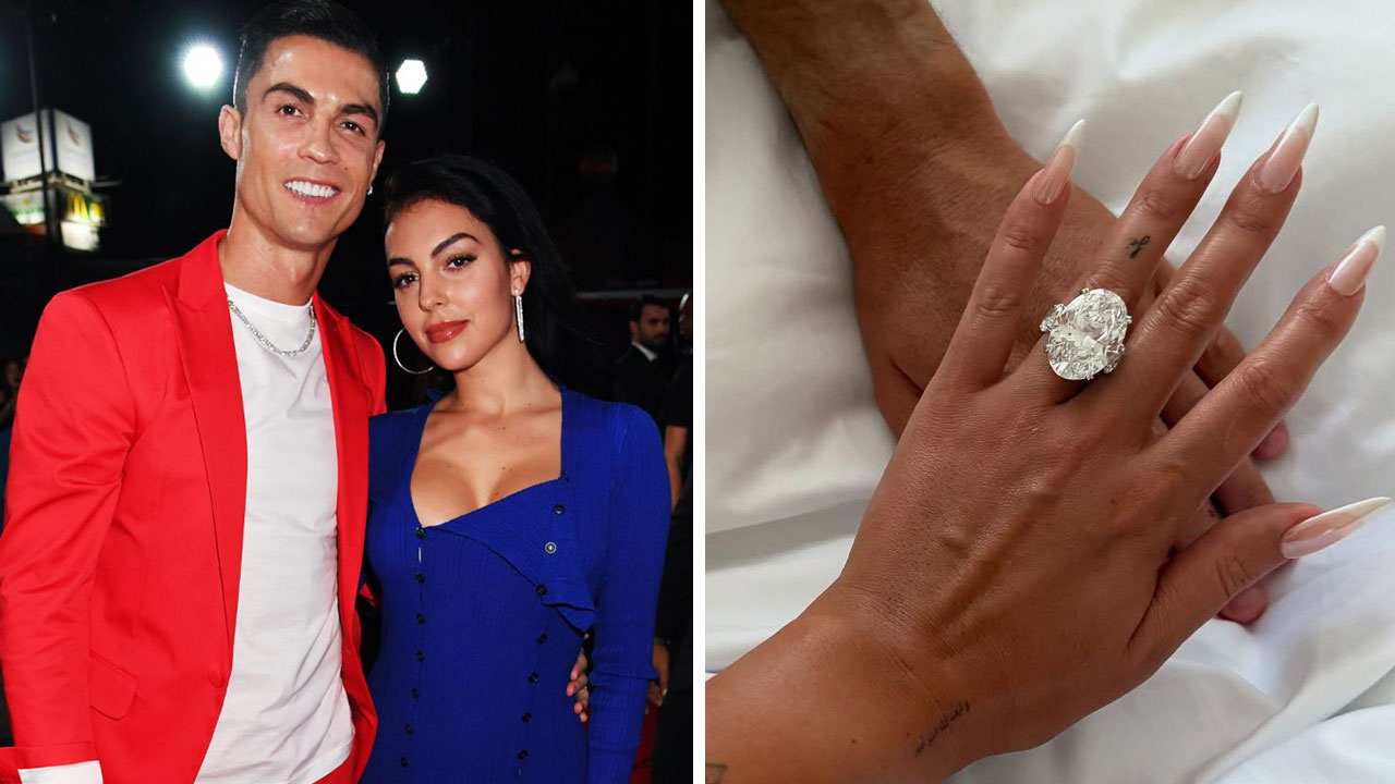 Devasa yüzük çok konuşuldu: Ronaldo çocuklarının annesine evlenme teklif etti