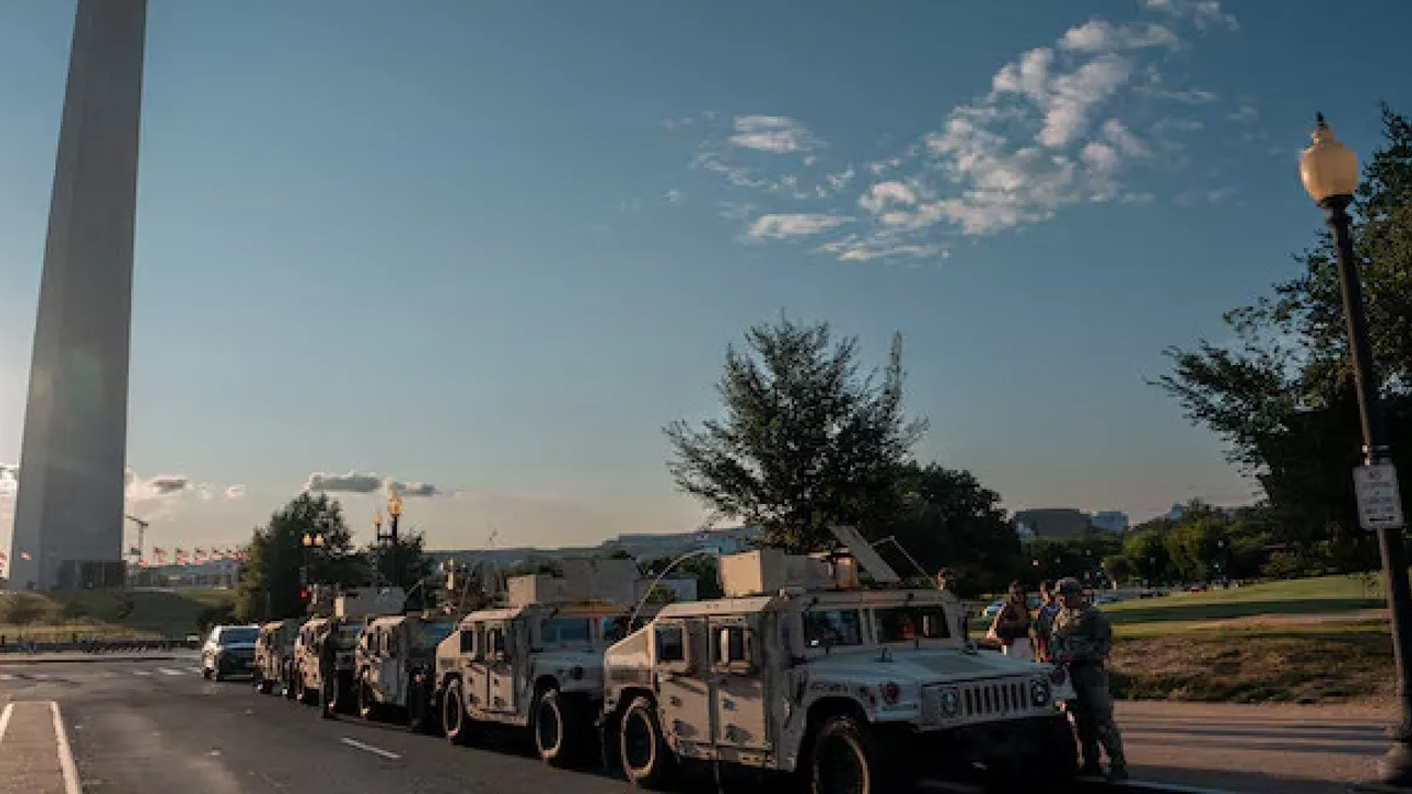 Trump talimat vermişti! Ulusal Muhafızlar Washington sokaklarında!