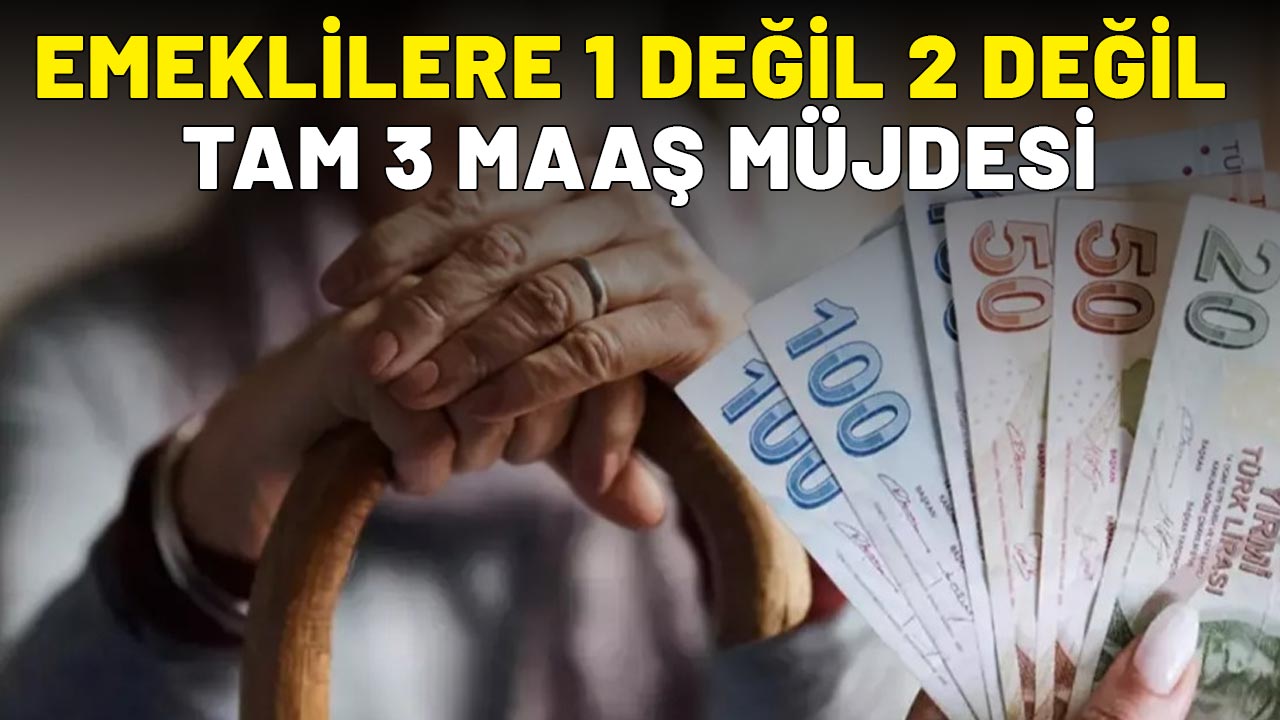 EMEKLİLERE 1 DEĞİL 2 DEĞİL TAM 3 MAAŞ MÜJDESİ: Kazancınız artabilir!